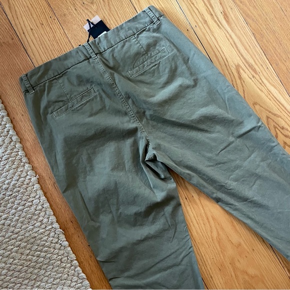 NWT Nili Lotan Pants Montauk Crop in Olive Green - Picture 9 of 10